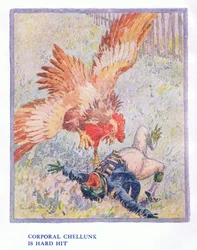 Korporal Chellunk ist schwer getroffen